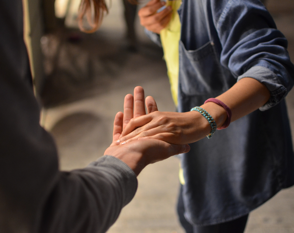 Get Support - Panel Image of hands